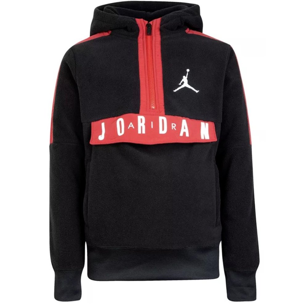 Jordan Boy's Half - Zip Fleece Hoodie | Small